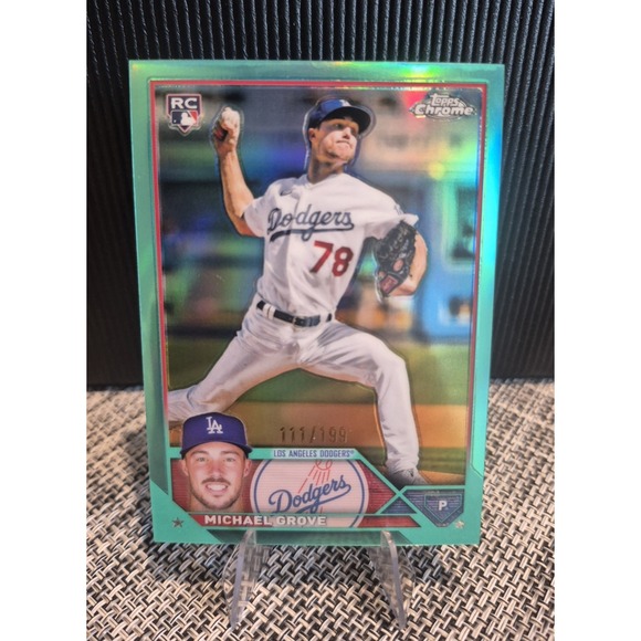 Other - 2023 Topps Michael Grove #22‎ Teal /199 (RC) LA Dodgers